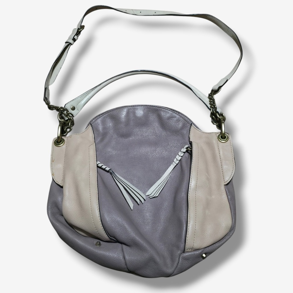 OrYany Danielle Purse Large Lt. Plum Tan Leather Shoulder Crossbody Hand‎ Bag